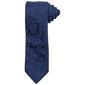 Mens Van Heusen Extra Long Floral Solid Tie - image 1