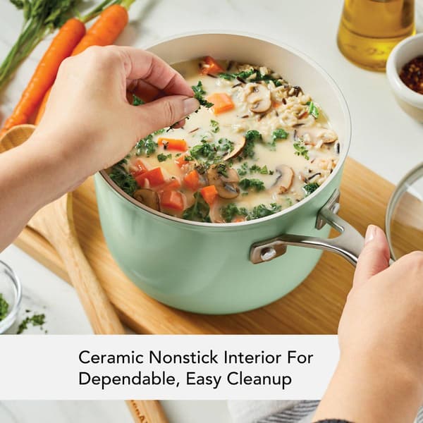 KitchenAid 3qt. Hard Anodized Ceramic Nonstick Saucepan with Lid
