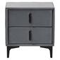 Baxton Studio Etienne Modern Slate Velvet Nightstand - image 3
