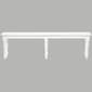 9th & Pike® Farmhouse White Wood Entryway Bench - image 3