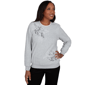 Petite Alfred Dunner Classics Floral Embroidered Sweatshirt - image 8