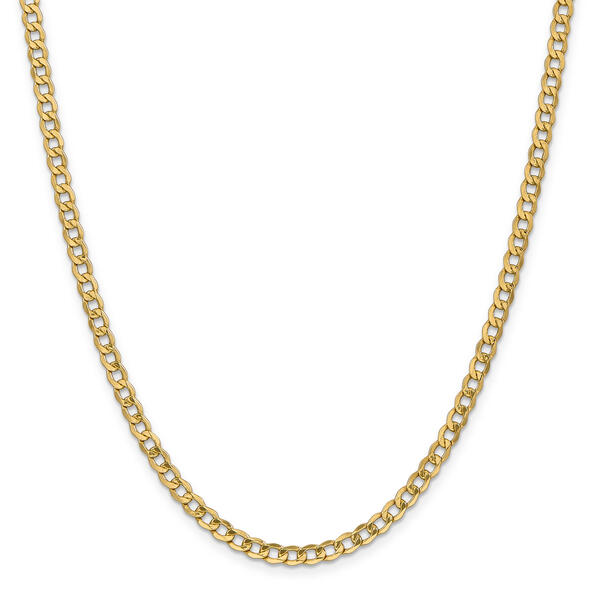 Mens Gold Classics&#40;tm&#41; 4.3mm. 14k Semi Solid Curb Link Necklace - image 