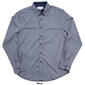 Mens Thomas Sterling Small Check Long Sleeve Dress Shirt - image 2