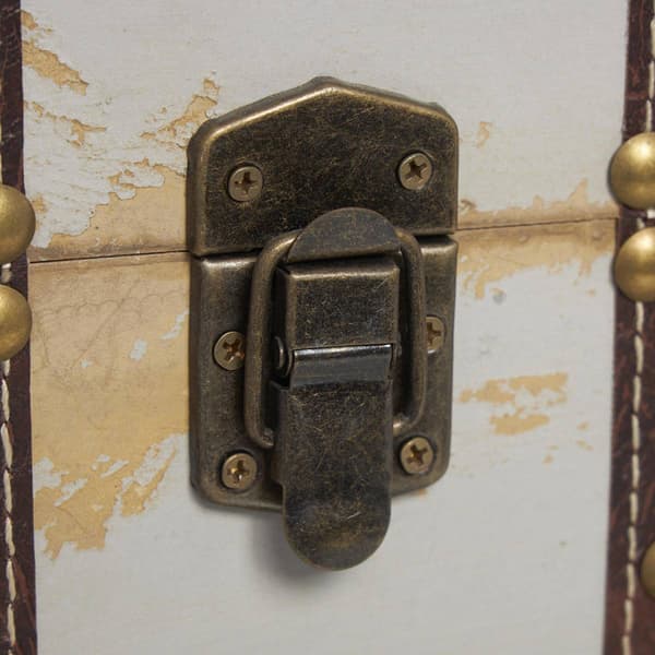 9th & Pike® Farmhouse Wooden Trunks - Set of 3