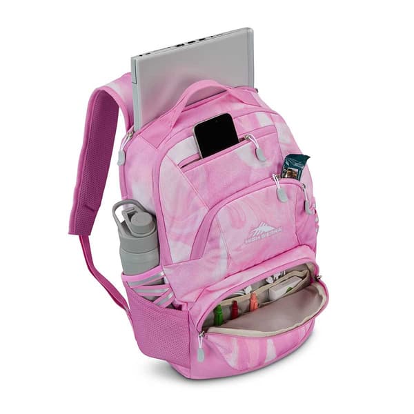High Sierra Swoop Signature Backpack - Pink Marble