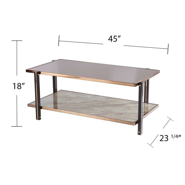 Southern Enterprises Thornsett Coffee Table w/ Mirrored Top