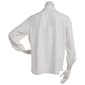 Plus Size Notations 3/4 Sleeve Solid Button Front Blouse - image 3