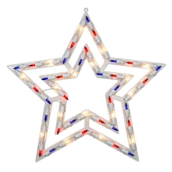 Northlight Seasonal 17in. Patriotic Star Window Silhouette - image 
