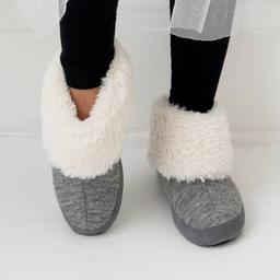 Womens Isotoner® Heather Knit Marisol Boot Slippers