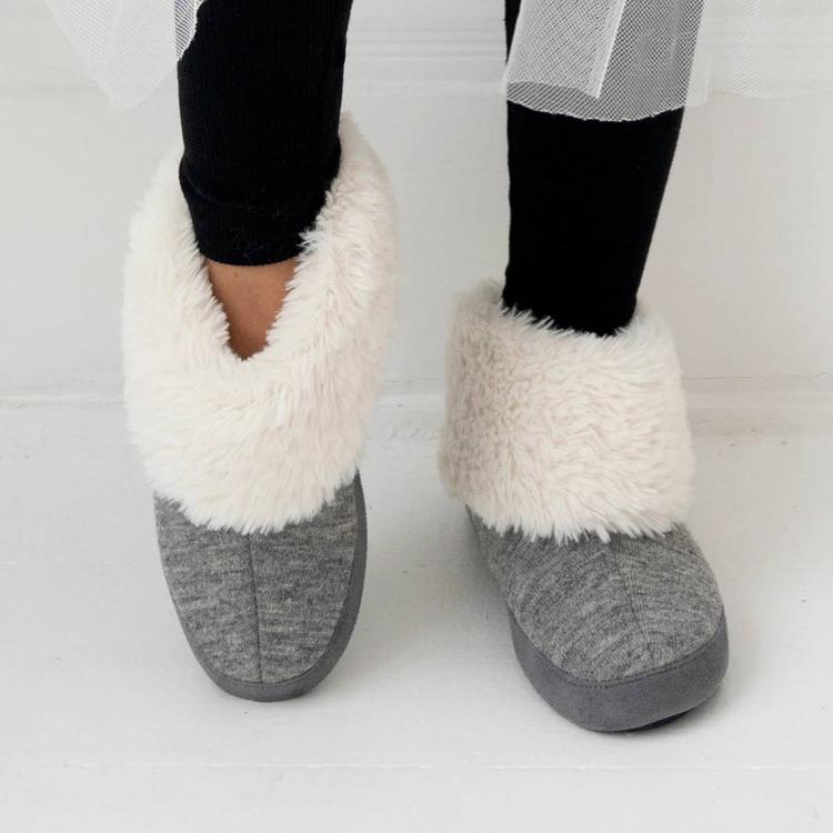 Womens Isotoner® Heather Knit Marisol Boot Slippers