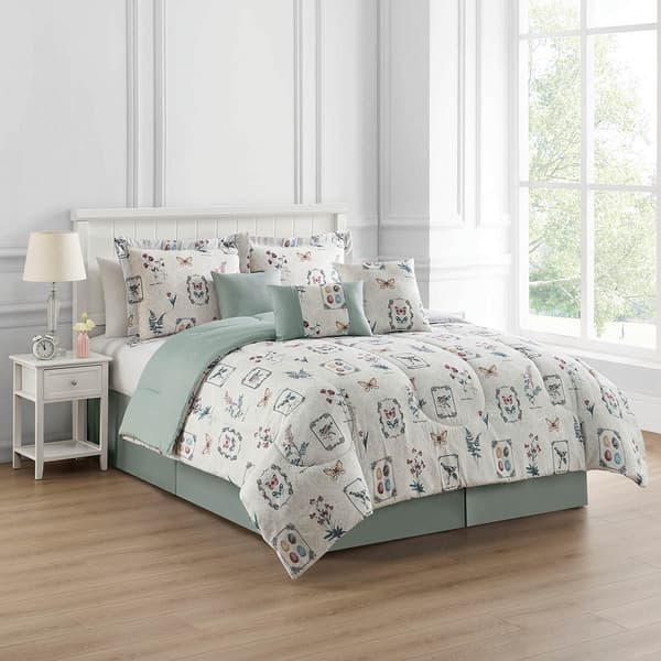 Ashley Cooper&#40;tm&#41; 7pc. Butterfly Postage Comforter Set - image 