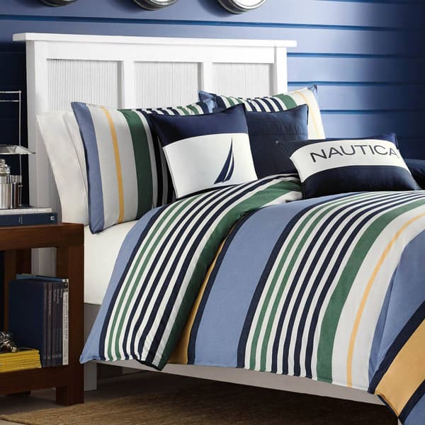 Nautica Dover Blue Comforter Sham Set