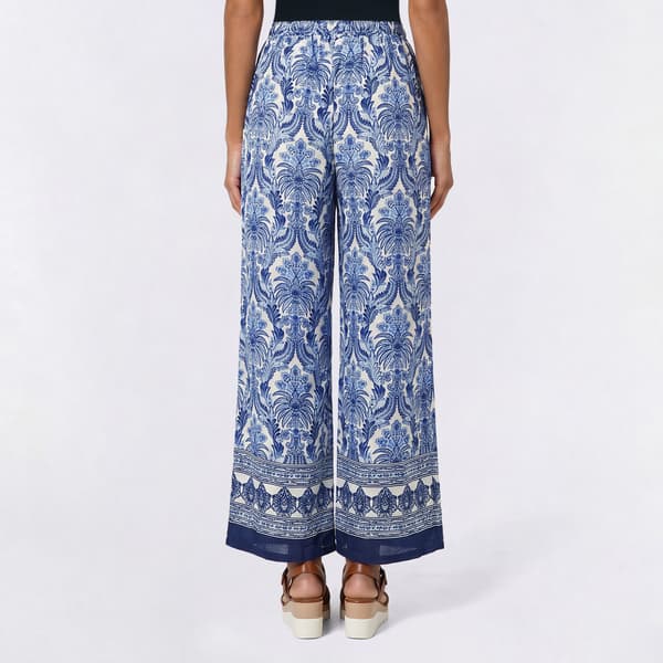 Juniors A. Byer Border Print Wide Leg Pants