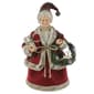 Windy Hill Mrs Santa Clause Plaid Fur Coat with Wreath - image 1