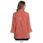Plus Size Ali Miles 3/4 Sleeve Squiggly Lines Button Front Blouse - image 2