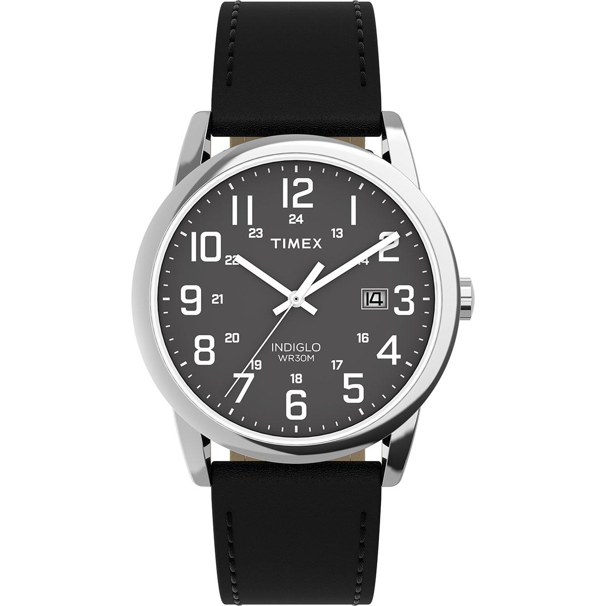 Mens Timex(R) Easy Reader(R) Black Dial Watch - TW2Y12800JT
