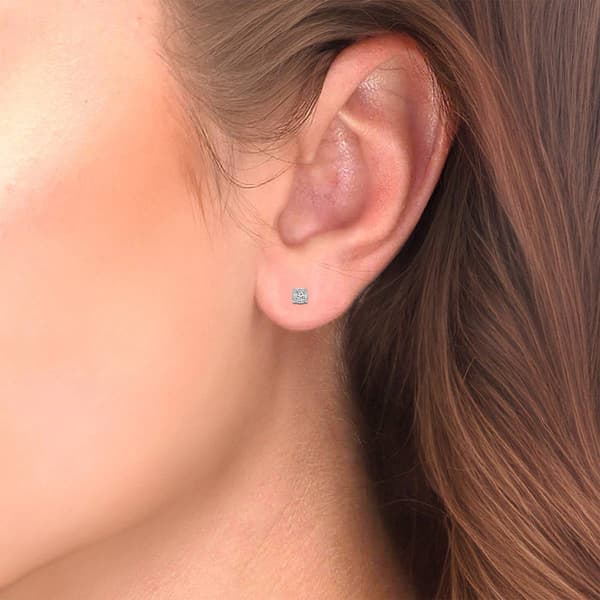 Diamond Classics™ White Gold Solitaire Diamond Stud Earrings