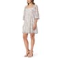 Juniors Wallflower 3/4 Sleeve Pleat Chiffon Dress- Pristine - image 5