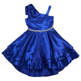 Girls &#40;7-16&#41; Rare Editions Asymmetrical Bow Strap w/Tiered Skirt
