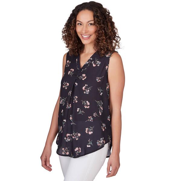 Plus Size Emaline St. Kitts Floral Sleeveless Blouse