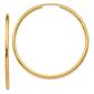 Gold Classics&#40;tm&#41; 41mm. 14k Polished Endless Hoop Earrings - image 1