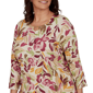 Plus Size Alfred Dunner Union Square Floral Painterly Blouse - image 5