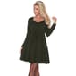 Womens White Mark Jenara Solid Fit & Flare Dress - image 1