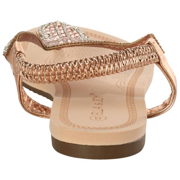 Womens Ella & Joy Rhinestone Sandals