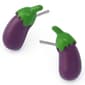 Betsey Johnson Hothouse Bloom Eggplant Stud Earrings - image 2