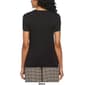 Womens ELLA Rafaella® Asymmetrical Wrap Short Sleeve Tee - image 2