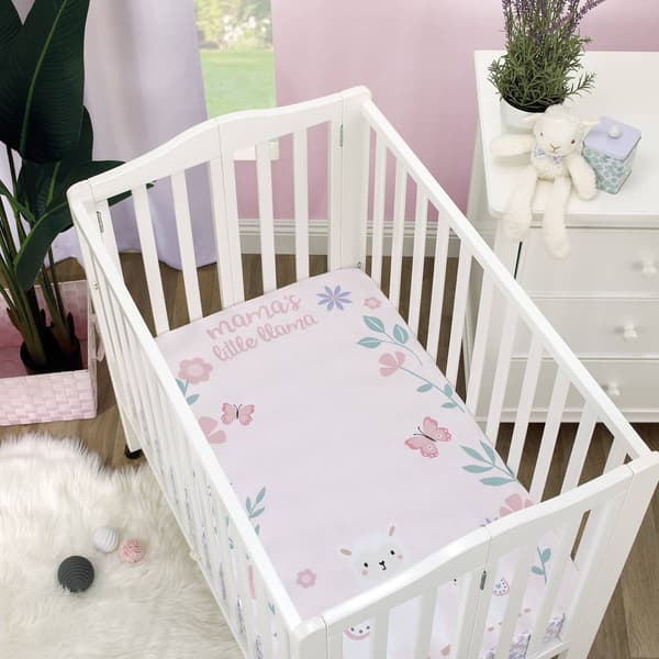 Little Love by NoJo Sweet Llamas Mini Crib Photo Sheet Boscov's