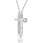 Nova Star&#174; 1/10ctw. Lab Grown Diamond Double Cross Pendant - image 2