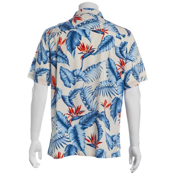 Mens Campia Tropical Palm Short Sleeve Button Down Shirt