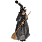 Northlight Witch with Broom Hanging Halloween Decoration - image 1