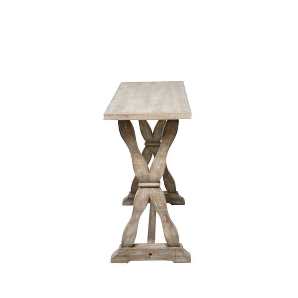 9th & Pike® Brown Wood Farmhouse Console Table