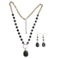Ashley Cooper(R) Gold-Tone Green Beaded Necklace & Earring Set - image 1