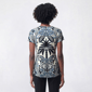 Womens OneWorld Short Sleeve Stud Accent Tropical Sublimation Tee - image 2