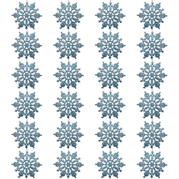 Northlight 24ct. Turquoise Glitter Snowflake Christmas Ornaments