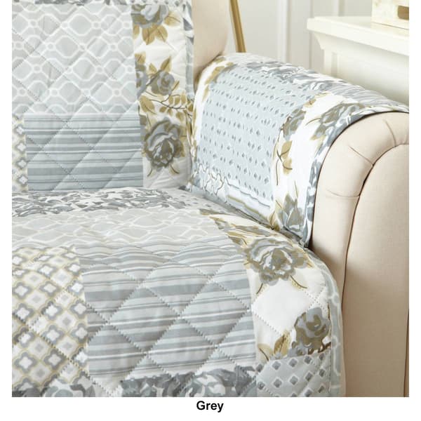 FreshFolds&#8482; Reversible Floral Patchwork Furniture Protector
