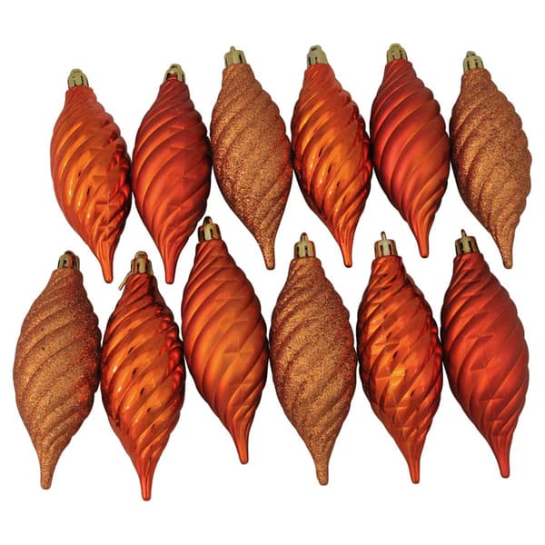 Northlight Seasonal 125ct Burnt Orange Shatterproof Ornaments