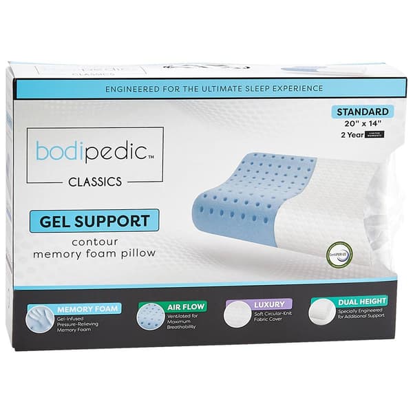Bodipedic Memory Foam Standard Contour Pillow - image 