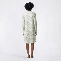 Plus Size Elizabeth & Nicole Lace Columns Floral Nightgown-Green