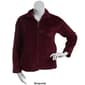 Womens Jason Maxwell Zip Mock Neck Basket Weave Fleece Jacket - image 3
