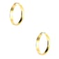 Anne Klein Gold-Tone Wide Hoop Pierced Earrings - image 1