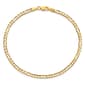 Gold Classics&#40;tm&#41; 3mm. 14k Concave Open Figaro Chain Bracelet - image 1