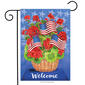 Briarwood Lane Patriotic Basket Garden Flag - image 1