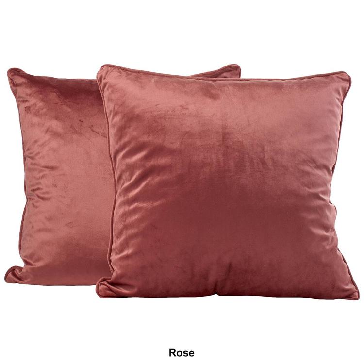 Metro Luxe 2pk. Velvet Feather-Filled Decorative Pillows - 20x20