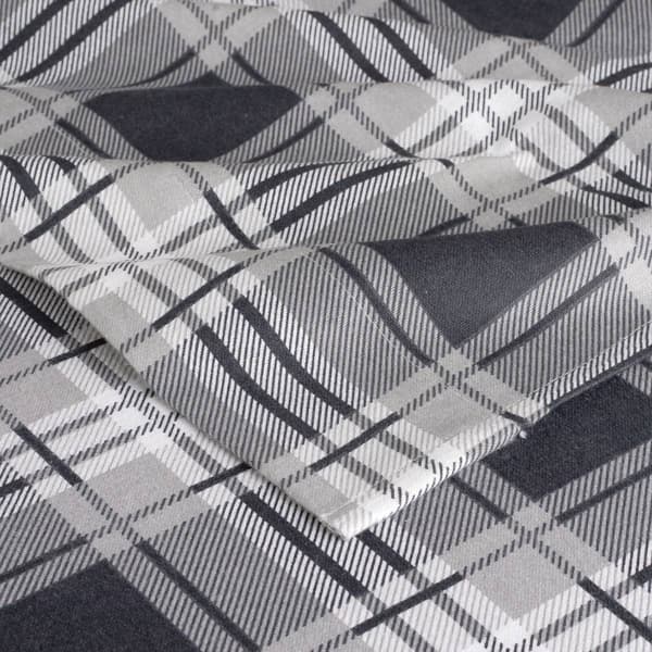 Kathy Ireland 100% Turkish Cotton Flannel Eden Plaid Sheet Set