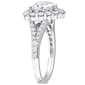Sterling Silver 3ctw. White Moissanite Heart-Shaped Ring - image 3