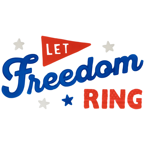 Northlight Patriotic Celebration Gel Window Clings, Set of 6